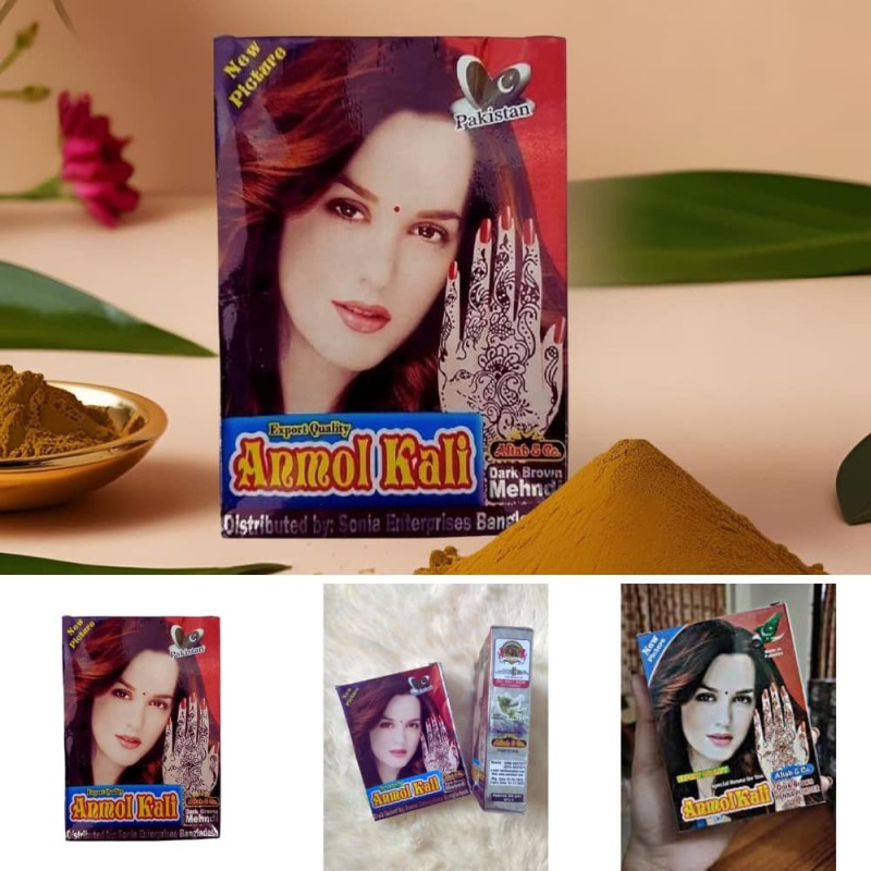 Anmol Kali Dark Brown Mehndi Powder 50gm (Original Pakistani)