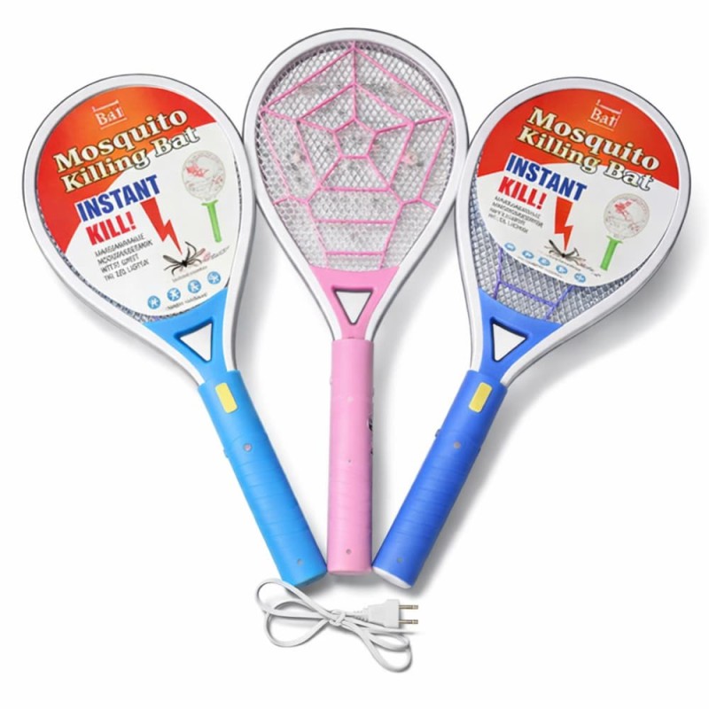 Rechargeable Mosquito Killer Racket with LED Light