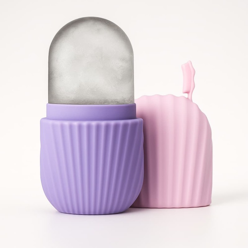 Ice Roller for Face – Glow Cube Facial Massager for Puffiness & Wrinkle Relief