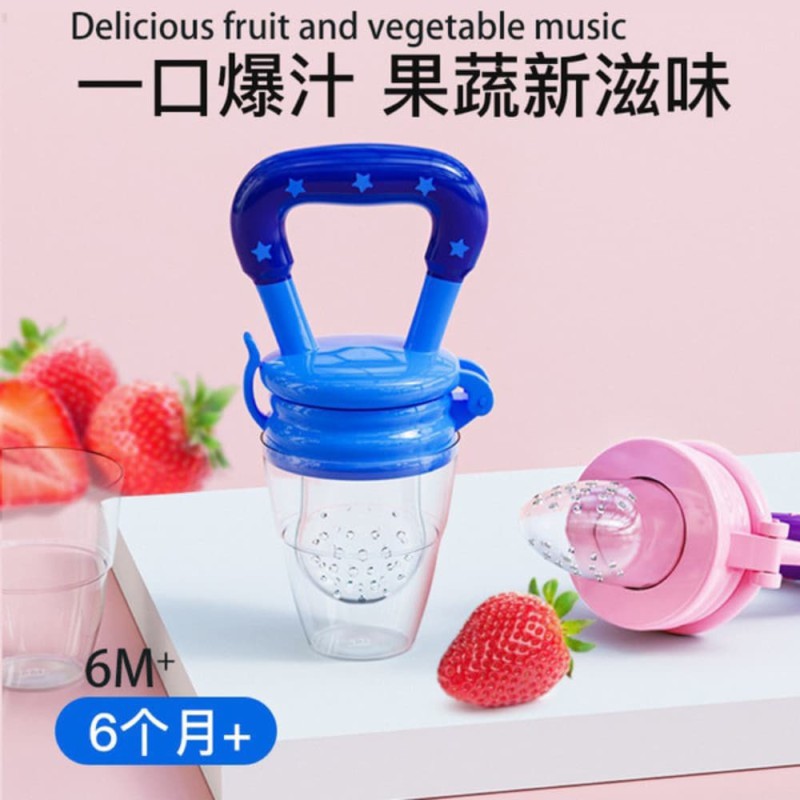 Baby Fruit & Veggie Silicone Pacifier – 0-6 Months Feeding Trainer