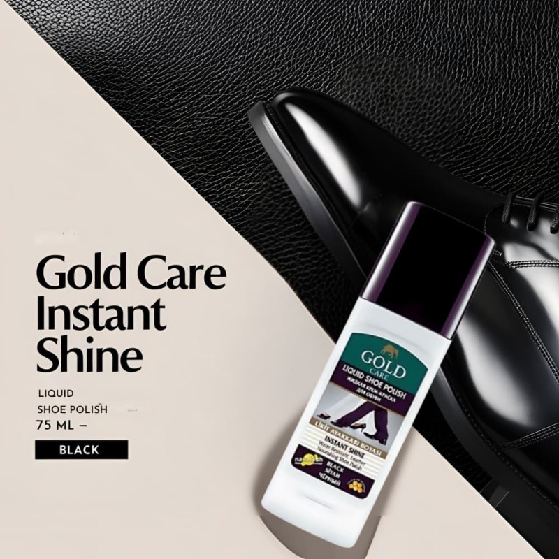 Gold Care Instant Shine Liquid Shoe Polish 75 ML
