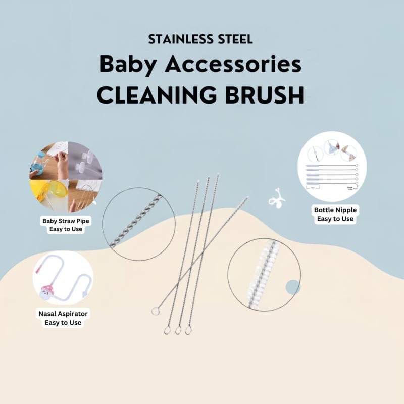 Stainless Steel Baby Accessories Cleaning Brush(1pcs)