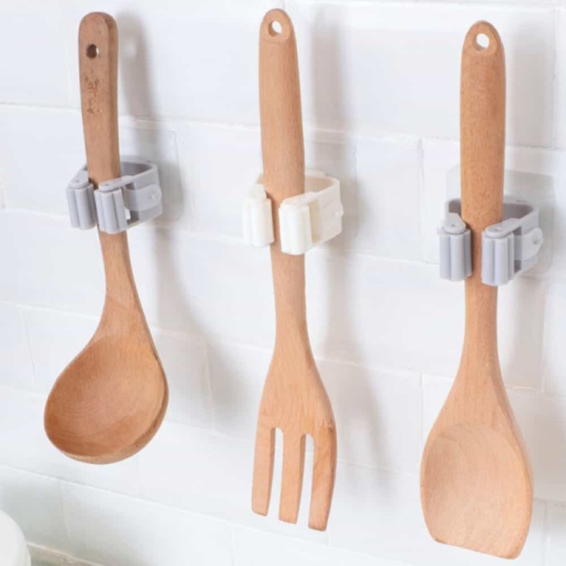 Punch-Free Traceless Mop Clip, Door Hanging Mop Storage Hook, Multifunctional Mop Holder Clip