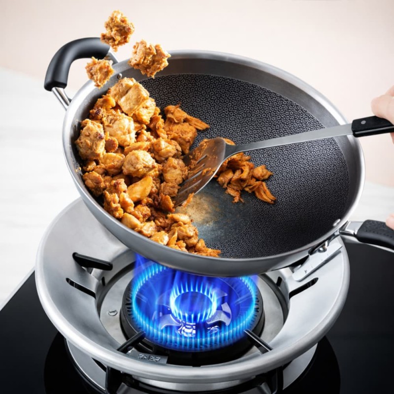 Energy Saving Windproof Gas Stove Cover – 2 Pcs Set