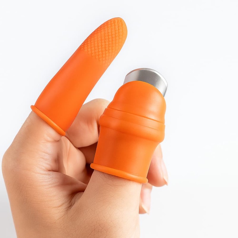 Silicone Thumb Cutter Set – 6 Pcs Finger Protectors & Garden Harvest Tools