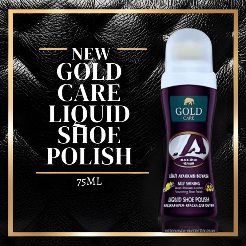 Gold Care New Liquid Shoe Polish 75 ML