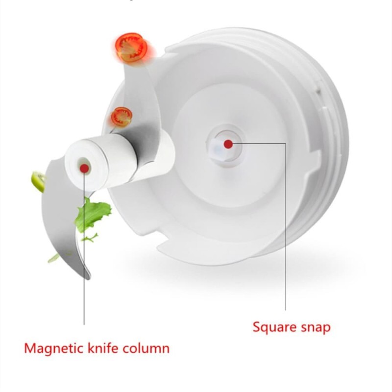 Hand Manual Blender, Vegetable Cutter & Manual Meat Grinder 2-Blade