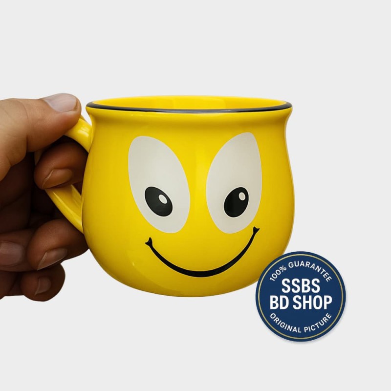Emoji Bone China Ceramic Coffee Mug – Fun & Stylish Gift Cup