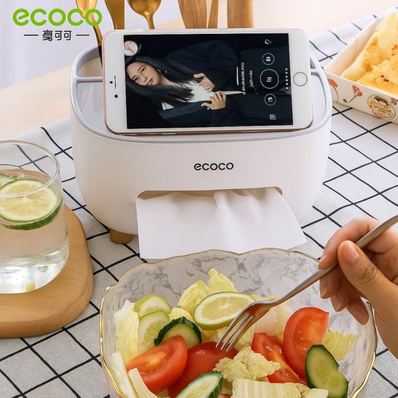 Creative Light Luxury Multi-Function Tissue & Remote Control Storage Box  Plastic Box for Home & Restaurant Use