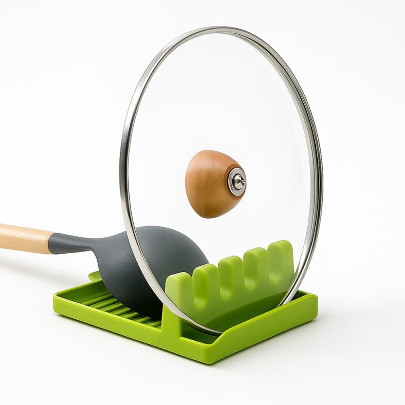 Spoon Holders for Kitchen – Non-Slip Plastic Utensil Rest & Spatula Rack Organizer