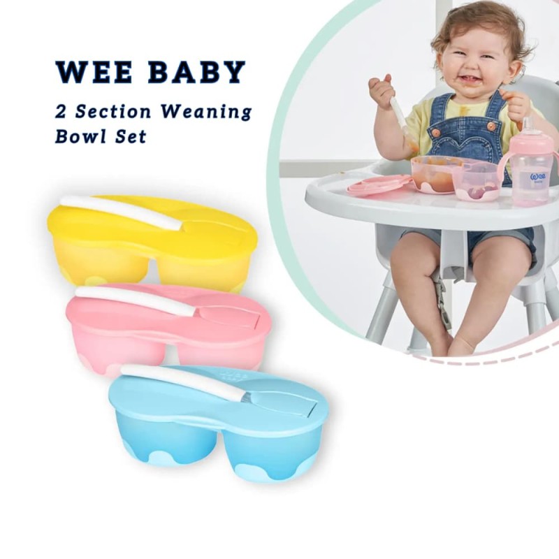 Wee Baby 2 Section Weaning Bowl Set