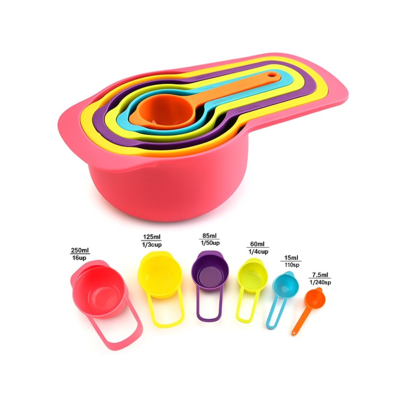 6PCS Plastic Measuring Spoon Set – Precision Kitchen & Baking Tools