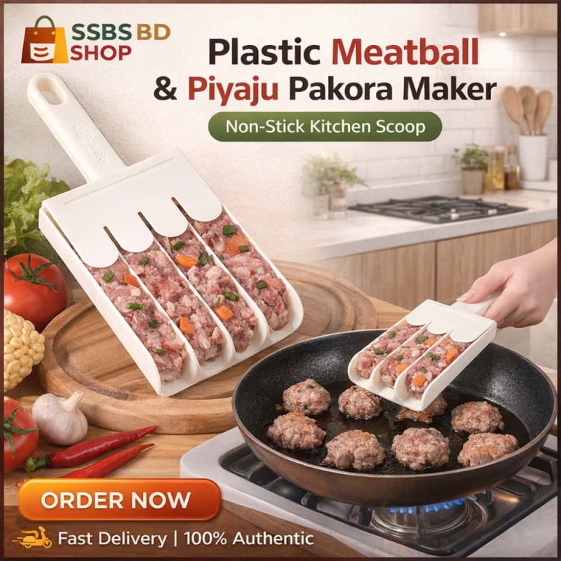 Plastic Meatball & Piyaju Pakora Maker – Non-Stick Kitchen Scoop