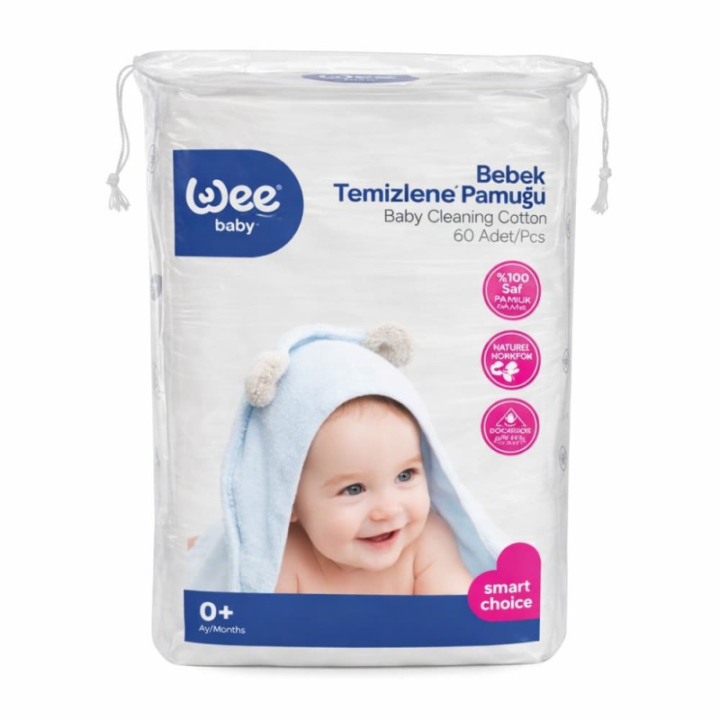 Wee Baby Cleaning Cotton (60pc)