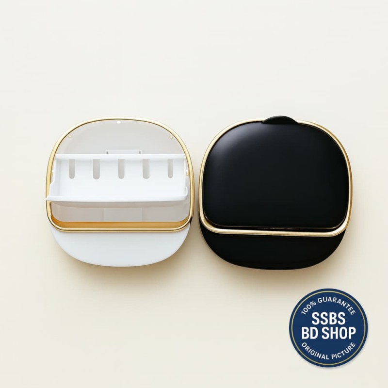 Wall-Mounted Punch-Free Soap Holder – Flip-Top Drain Soap Box for Bathroom Storage