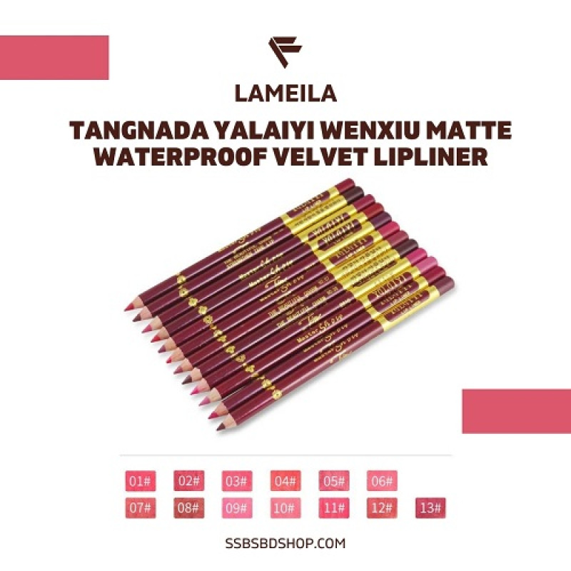 Tangnada Yalaiyi Wenxiu Matte Waterproof Velvet Lipliner