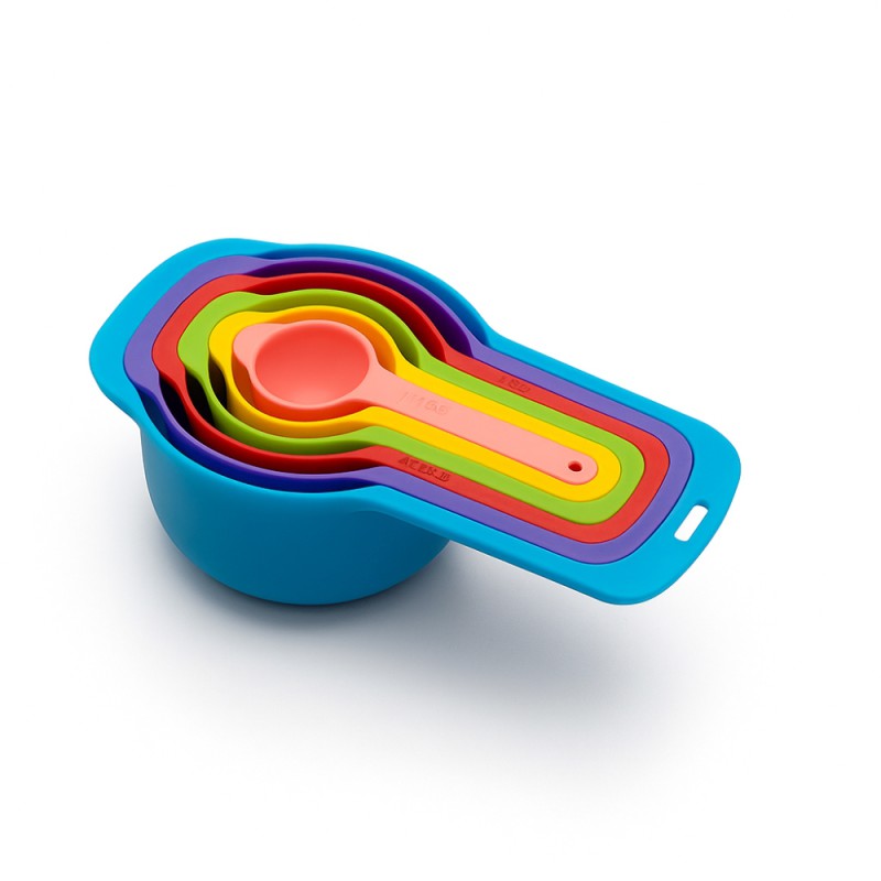 6PCS Plastic Measuring Spoon Set – Precision Kitchen & Baking Tools