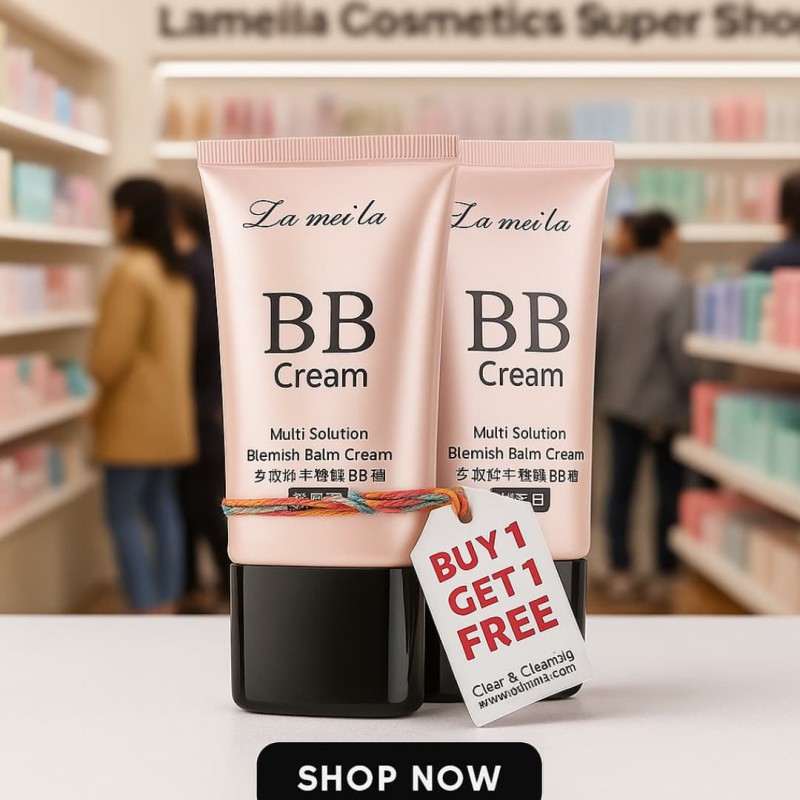 Lameila BB cream clear and cleansing multi sulution blemish balm cream (Buy1 Get1 Free)