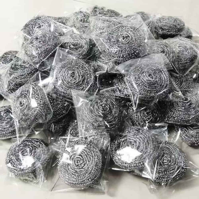 Large Stainless Steel Majuni Scourer 6pcs – Strong Dish & Bowl Scrubbing Pads