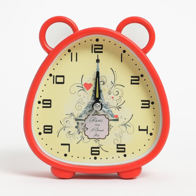 Table Clock Kitty Shape With Alarm – Fancy Design Desk Analog Clock