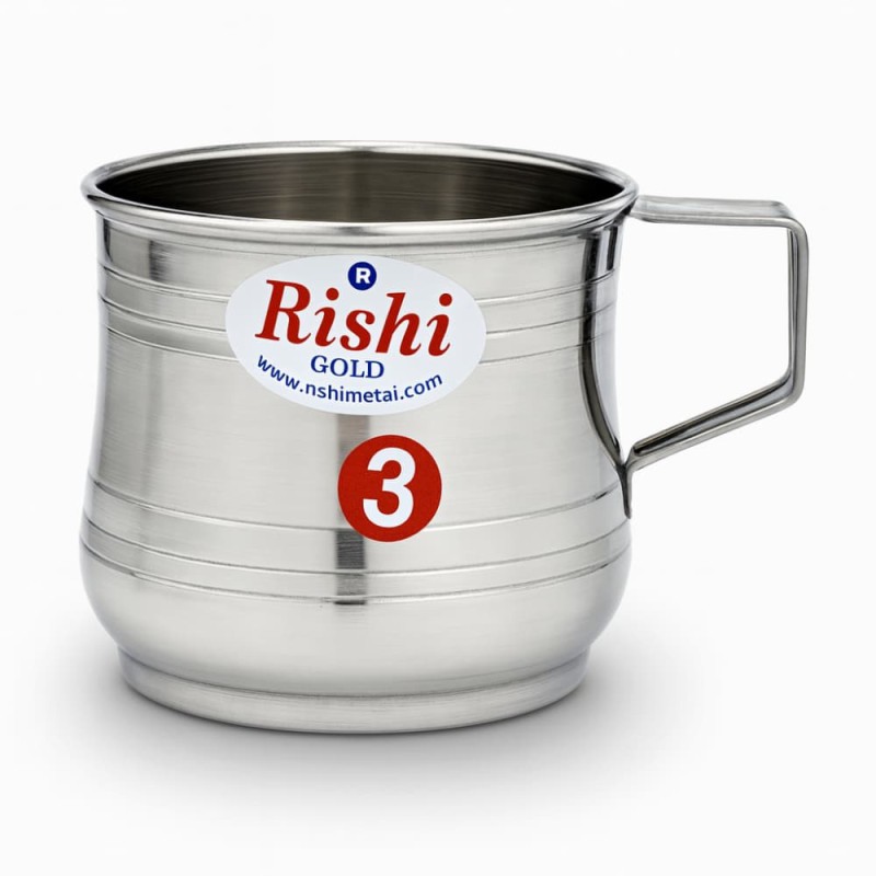Indian Rishi Gold Kids Steel Mug 3 No.