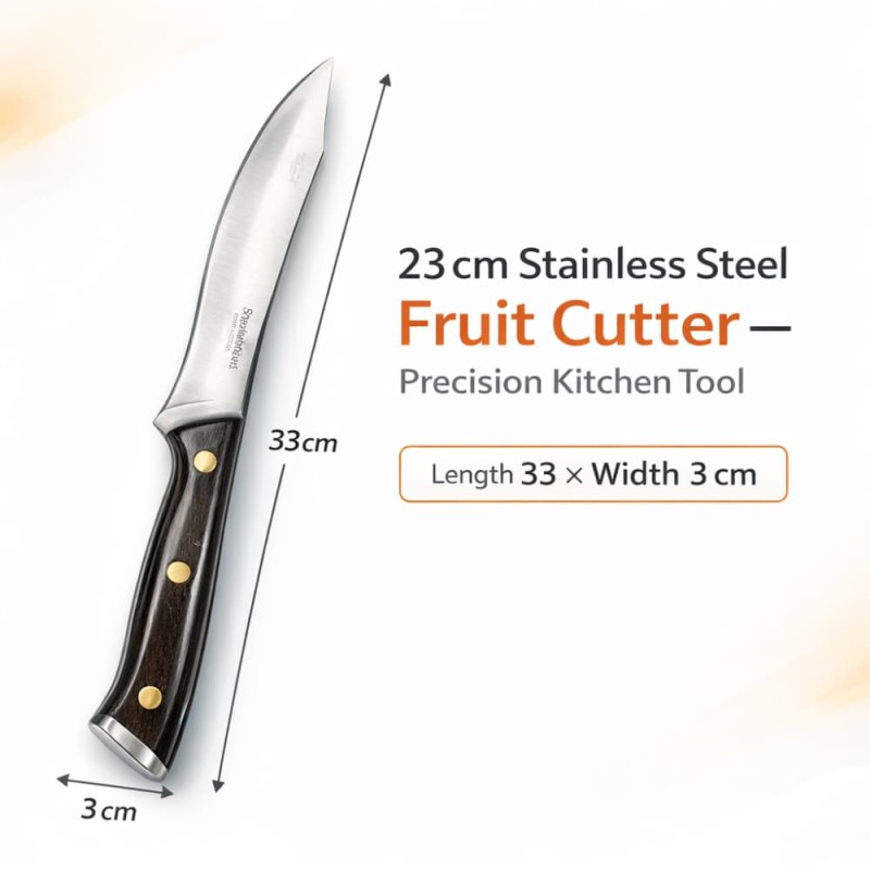 23 cm Stainless Steel Fruit Cutter – Precision Kitchen Tool