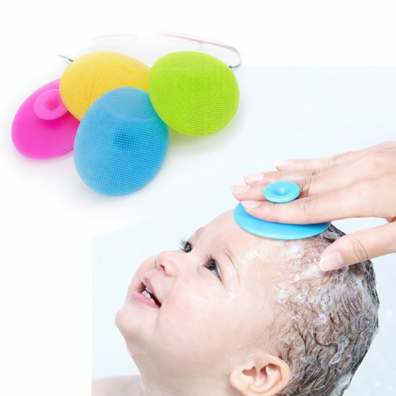 Apple bear Baby Silicone Finger & Hair Brush Set – BPA Free