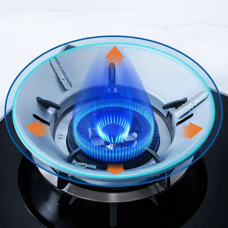 Energy Saving Windproof Gas Stove Cover – 2 Pcs Set