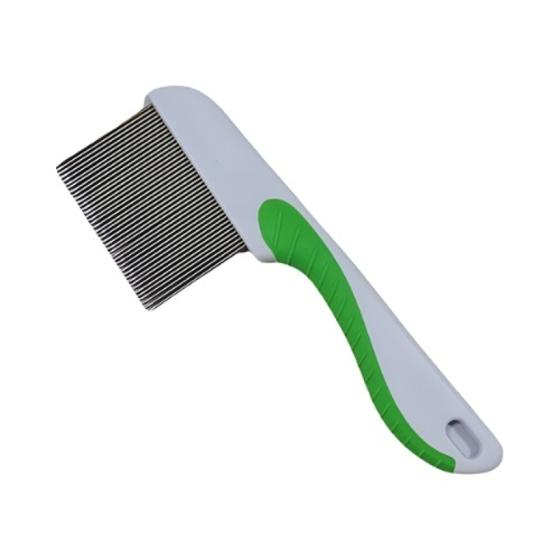Long Non slip Handle Short Effective hair lice comb with big steel bristles