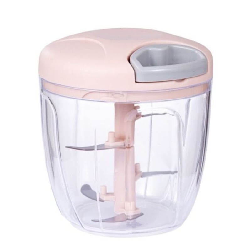 Hand Manual Blender, Vegetable Cutter & Manual Meat Grinder - 900ml, 5-Blade