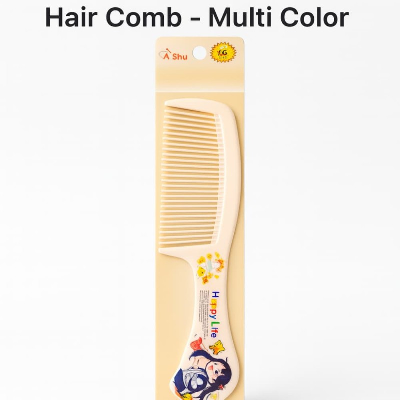 China Single Plastic Hair Comb – Multi Color