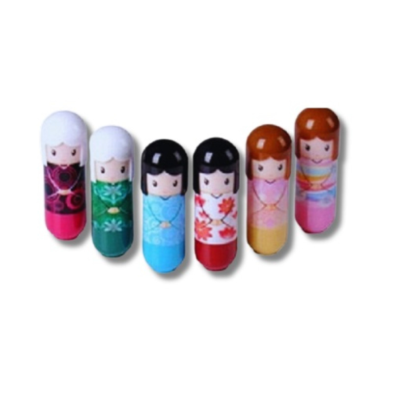 Japanese cute moisturizing fruit doll Baby Lip Balm Natural Color