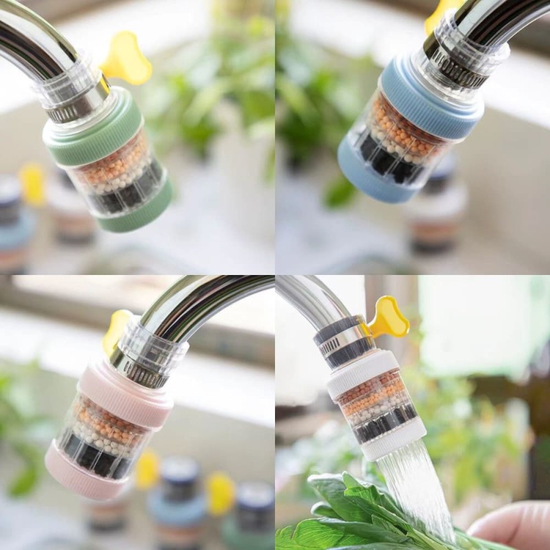 360° Rotating Kitchen Faucet Water Filter & Anti Splash Purifier