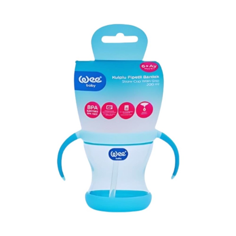Wee Baby Straw Cup With Grip 200 ML