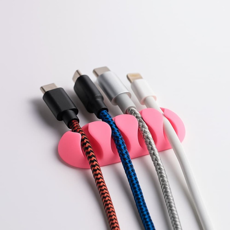Self Adhesive Cable Clamp Perfect for Desktop & Mobile Cable Management