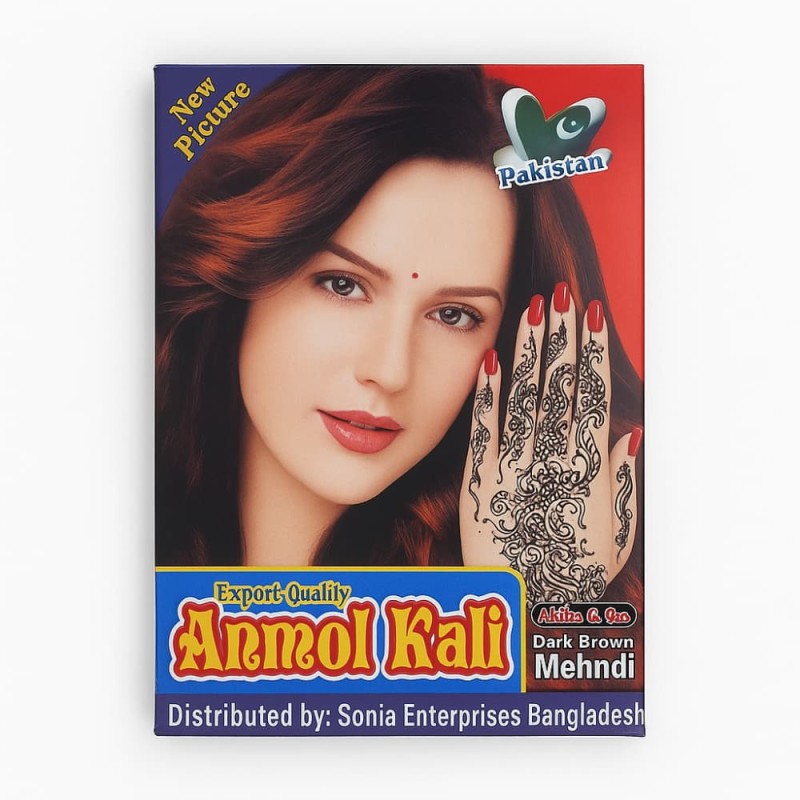 Anmol Kali Dark Brown Mehndi Powder 50gm (Original Pakistani)