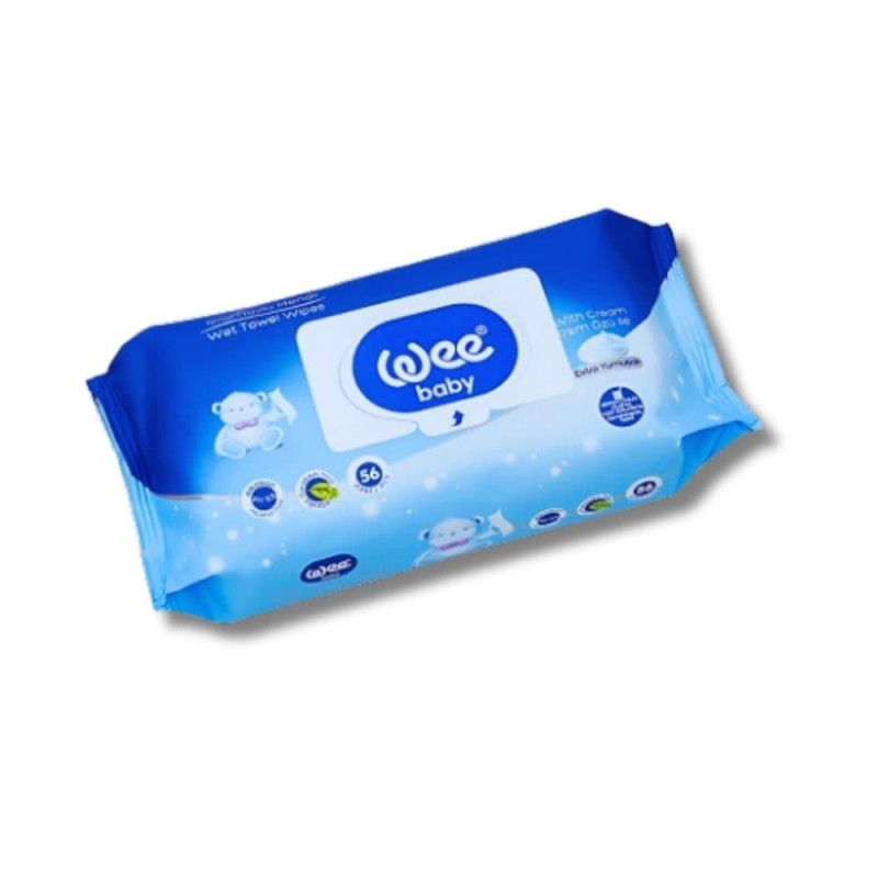 Wee Baby Wet Towel Wipes (56pcs)