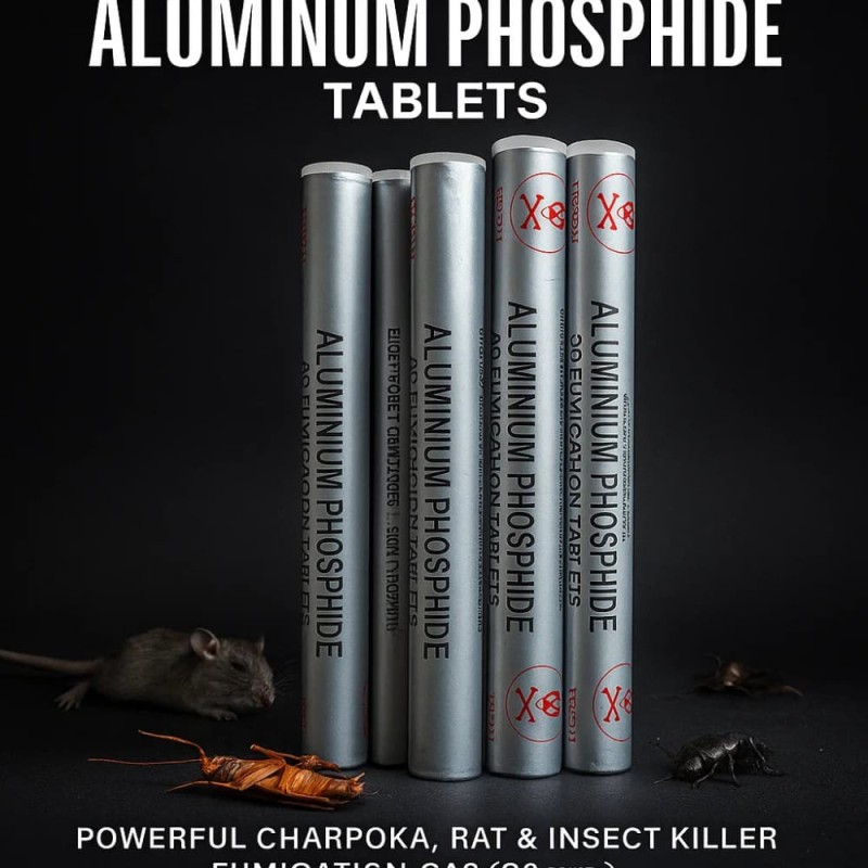 Original Indian Aluminum Phosphide Tablets – Powerful Charpoka, Rat & Insect Killer Fumigation Gas (30 pcs)