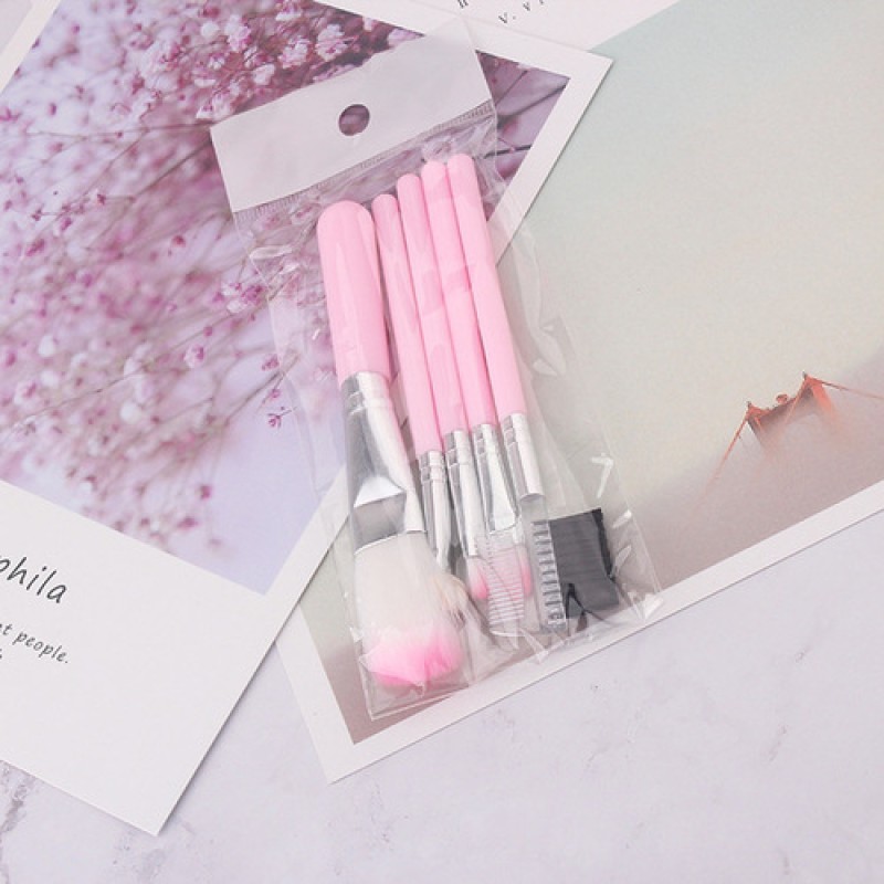 High-quality 5-piece makeup brush set