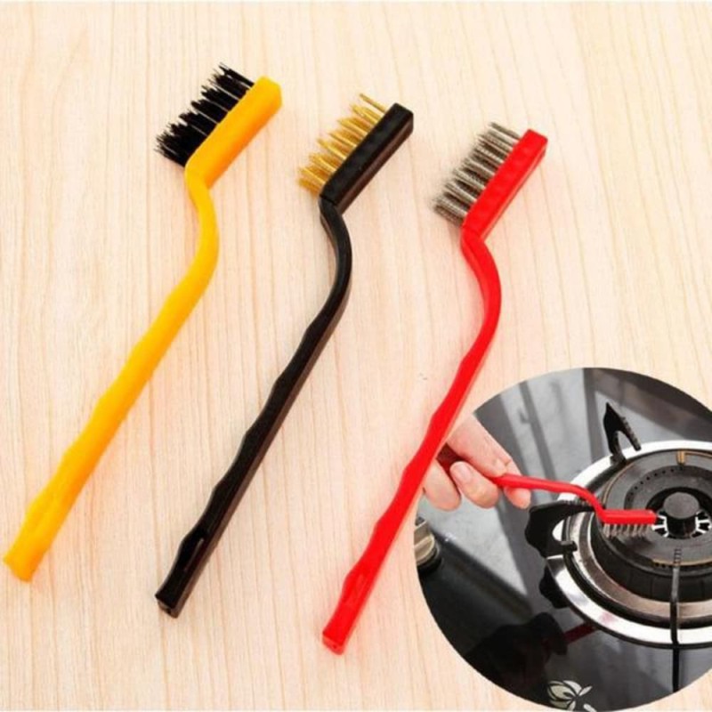 3-Piece Kitchen Stove & Pot Cleaning Brush Set