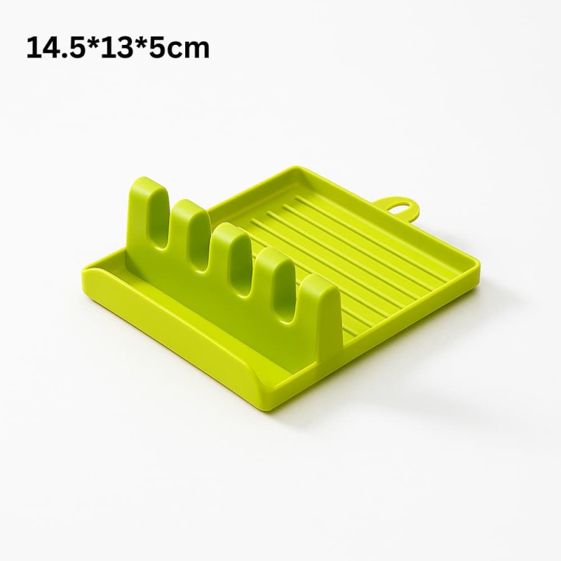 Spoon Holders for Kitchen – Non-Slip Plastic Utensil Rest & Spatula Rack Organizer