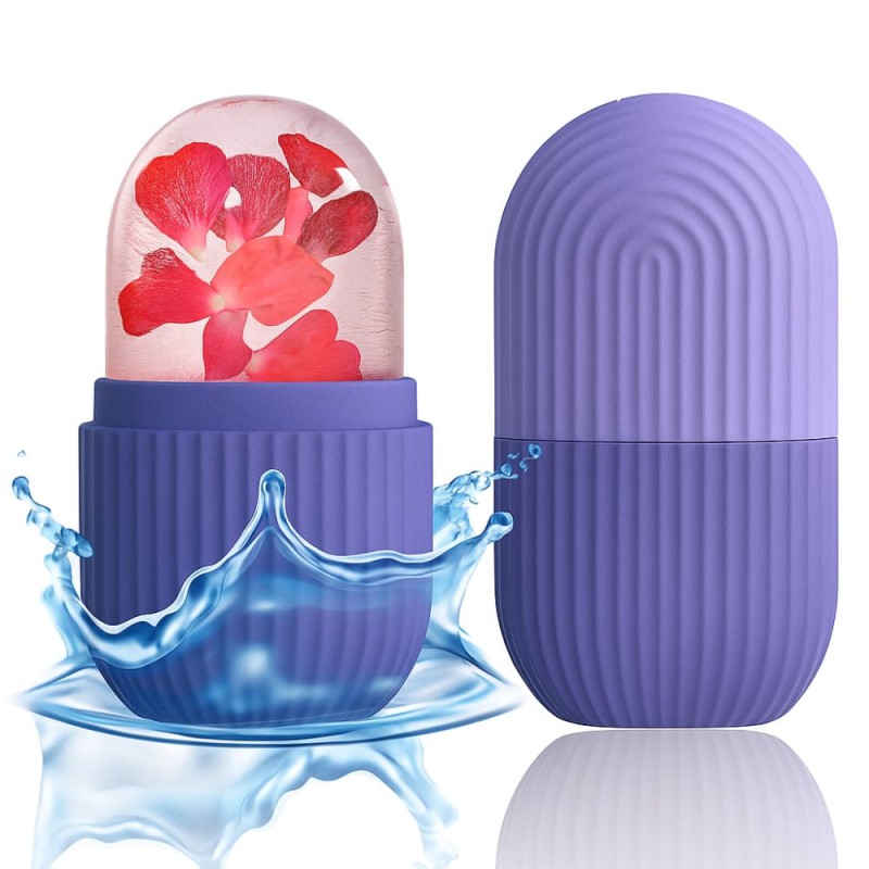 Ice Roller for Face – Glow Cube Facial Massager for Puffiness & Wrinkle Relief