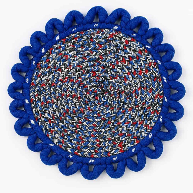 Best Quality Colorful Multi-Color Table Mat Set – 3 Pcs Round 20cm for Dining & Kitchen Décor