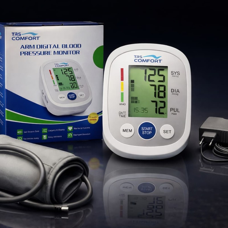 Voice Talking Digital Blood Pressure Monitor with Charger