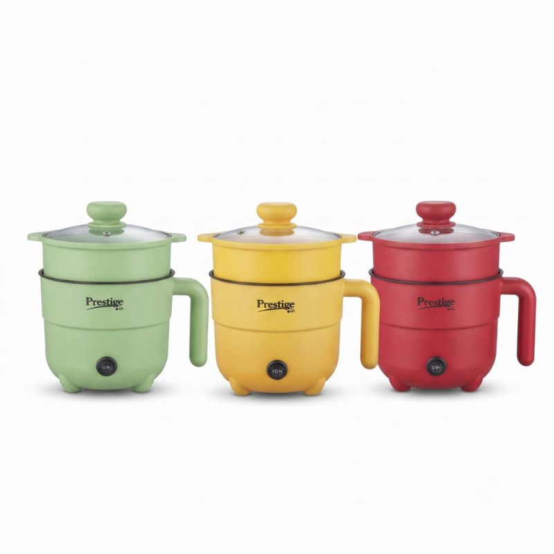Prestige Mini Electric Rice Cooker Portable Non-Stick Multi-Function Cooker