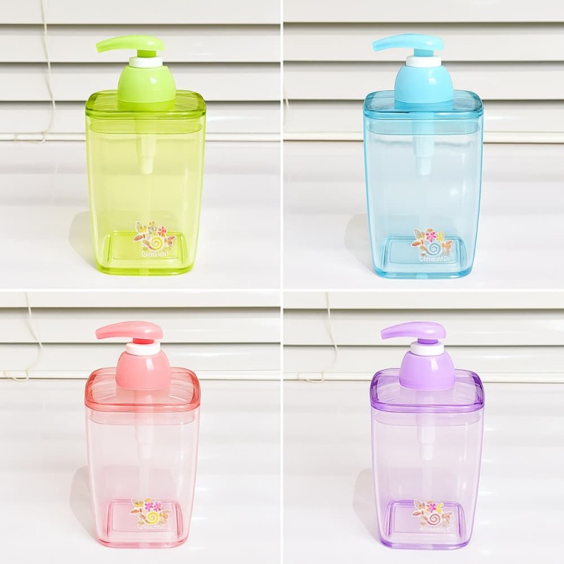 Rose Garden Liquid Soap Dispenser – 420ml Bathroom Soap Holder Jar