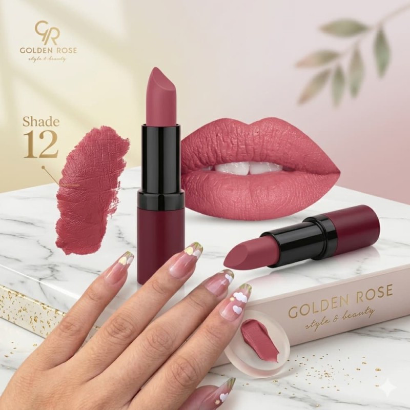 Golden Rose Velvet Matte Lipstick
