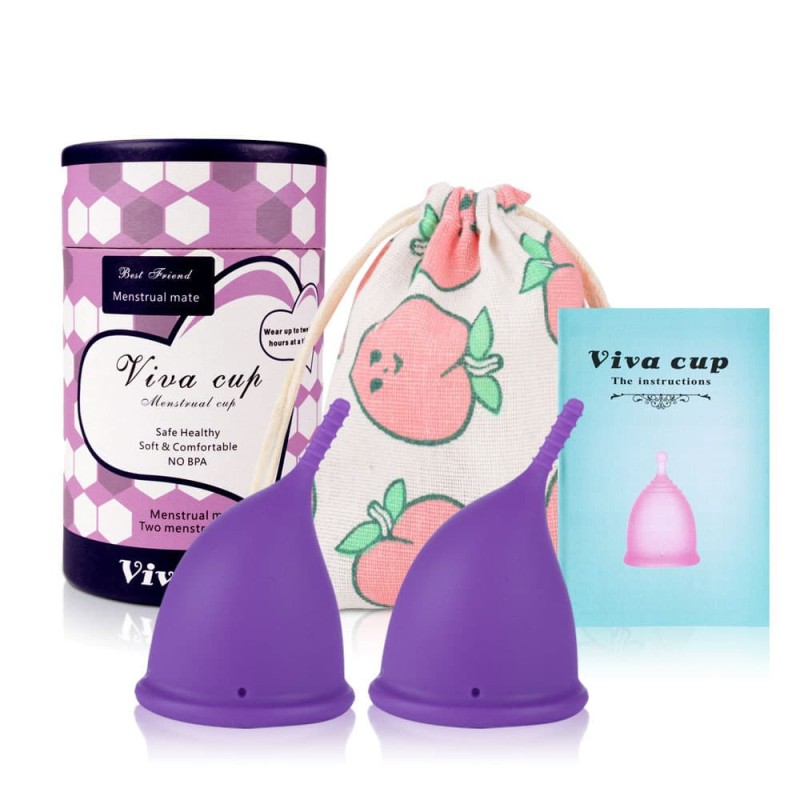 Viva Menstrual Cup Set for Women – 2pcs Large