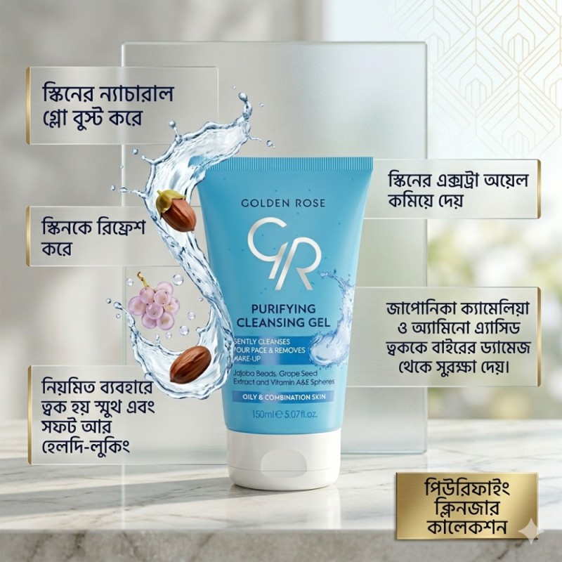 Golden Rose Purifying Cleansing Gel Face Wash