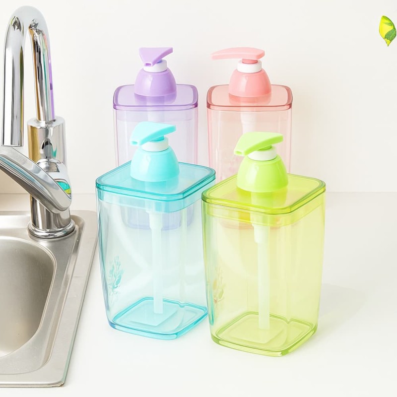 Rose Garden Liquid Soap Dispenser – 420ml Bathroom Soap Holder Jar